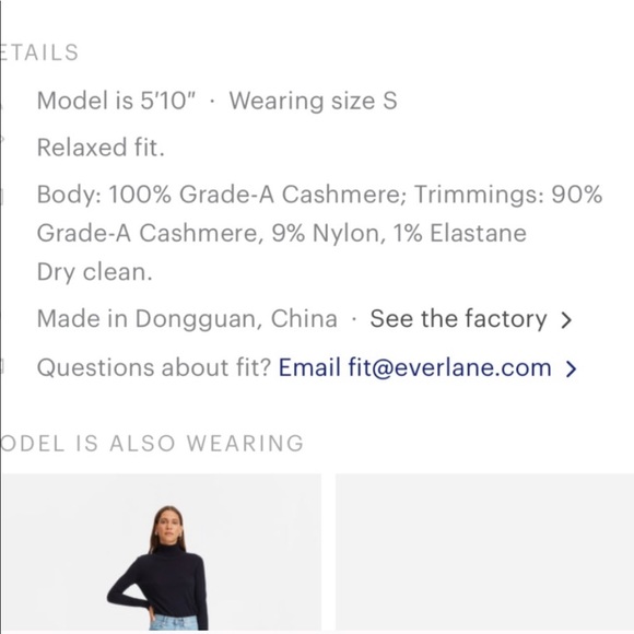 Everlane Cashmere Ballerina Sweater Mauve Pink/Lilac - Picture 7 of 12